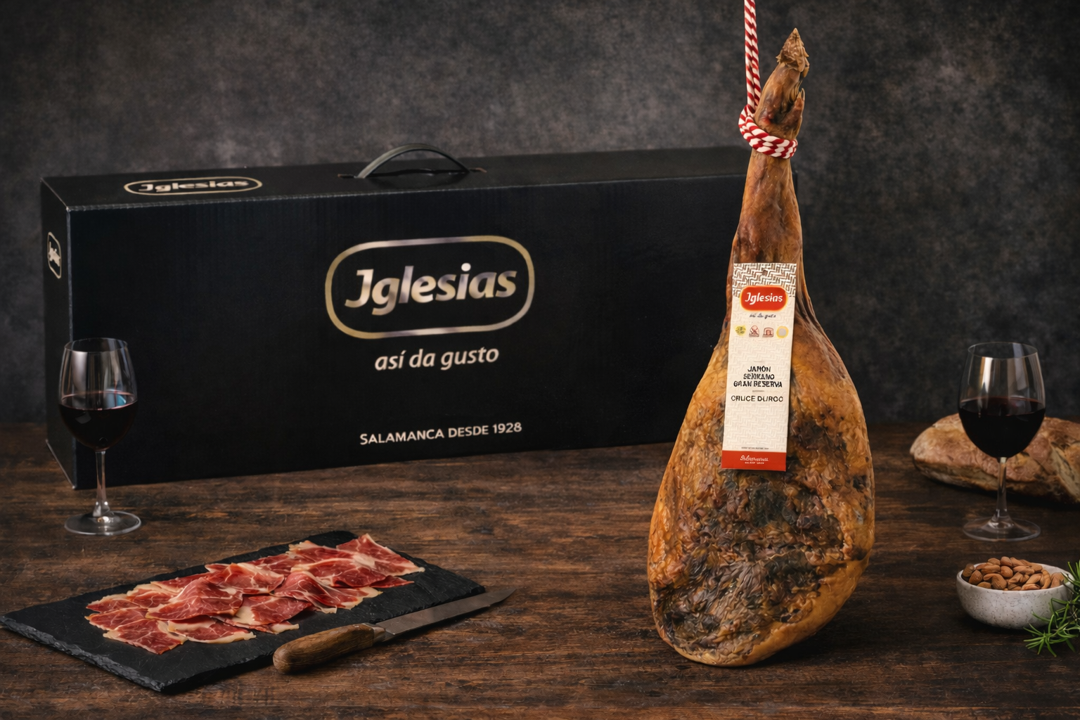 JAMÓN SERRANO GRAN RESERVA 50% CRUCE DUROC 7,5 KG APROX
