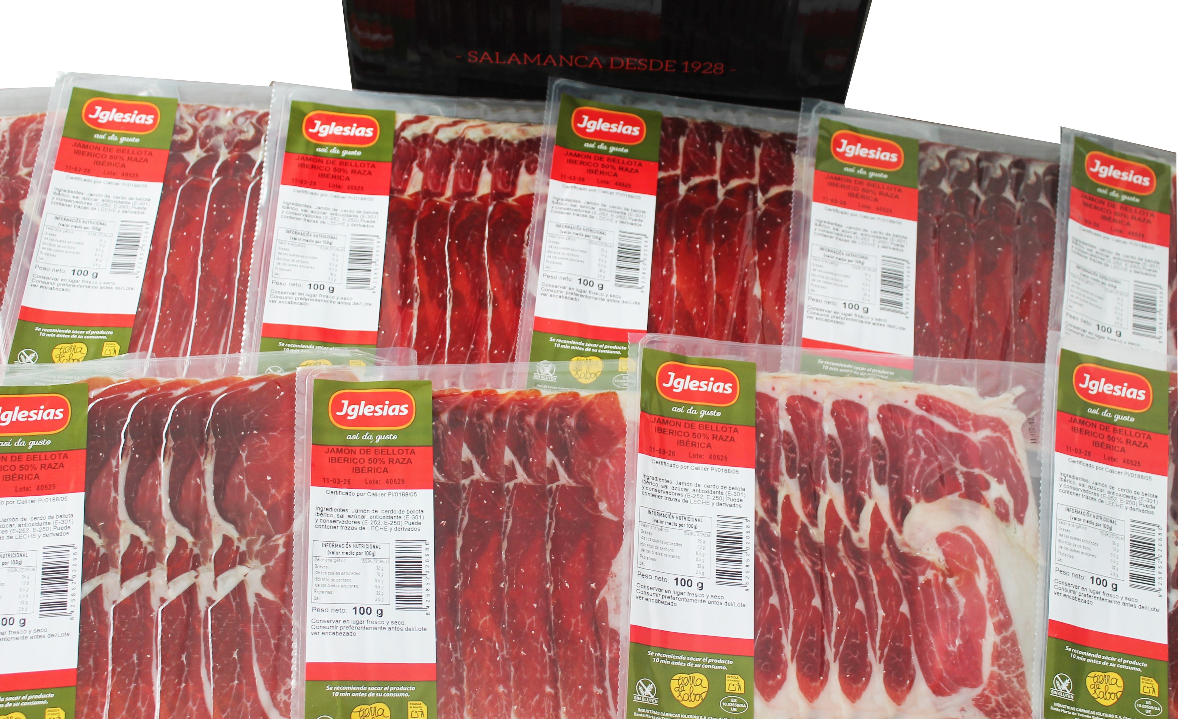 JAMÓN DE BELLOTA IBÉRICO LONCHEADO 7,5 KG APRÓX