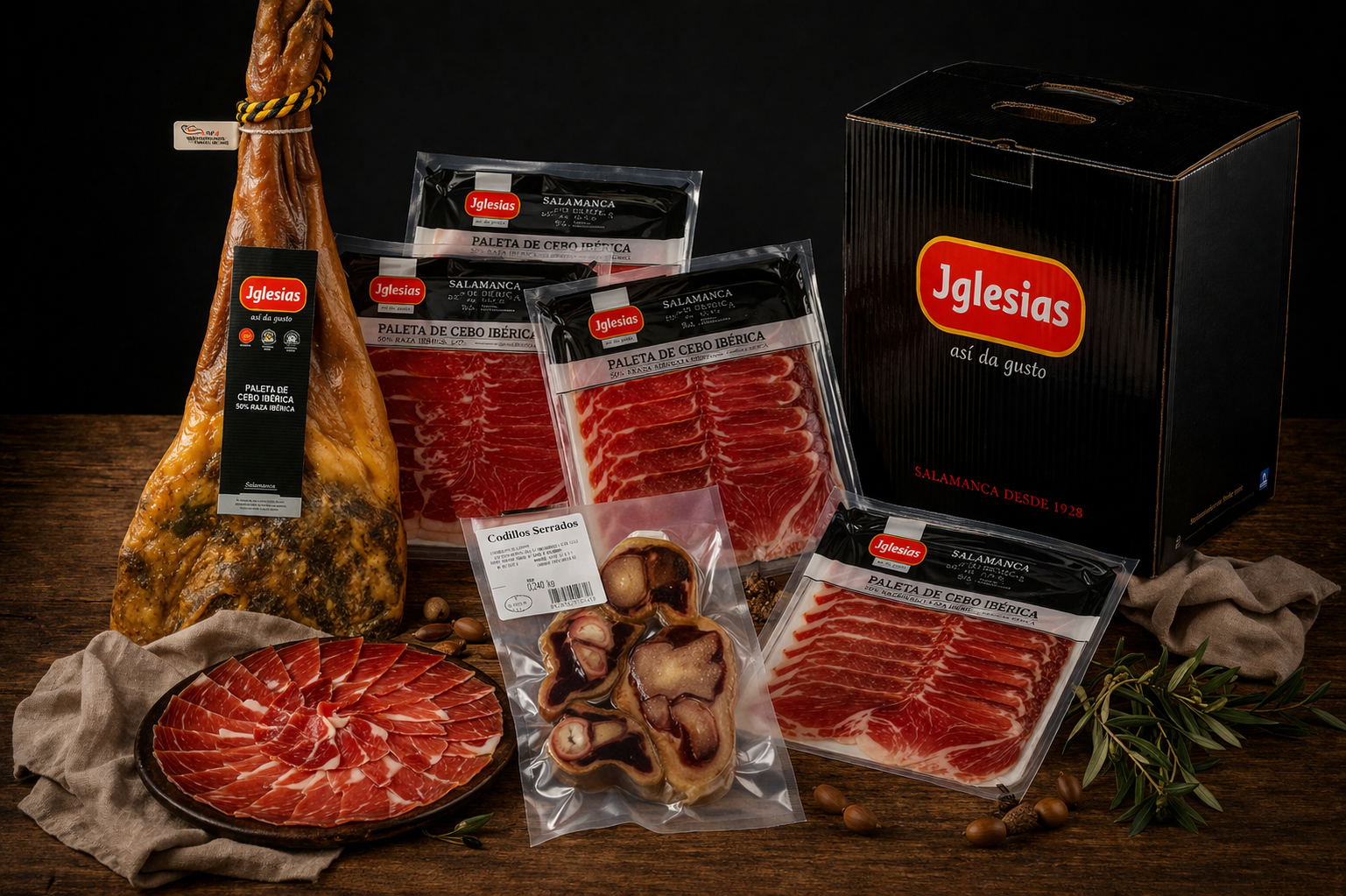 PALETA DE CEBO IBÉRICA LONCHEADA 4,5 A 5KG APROX
