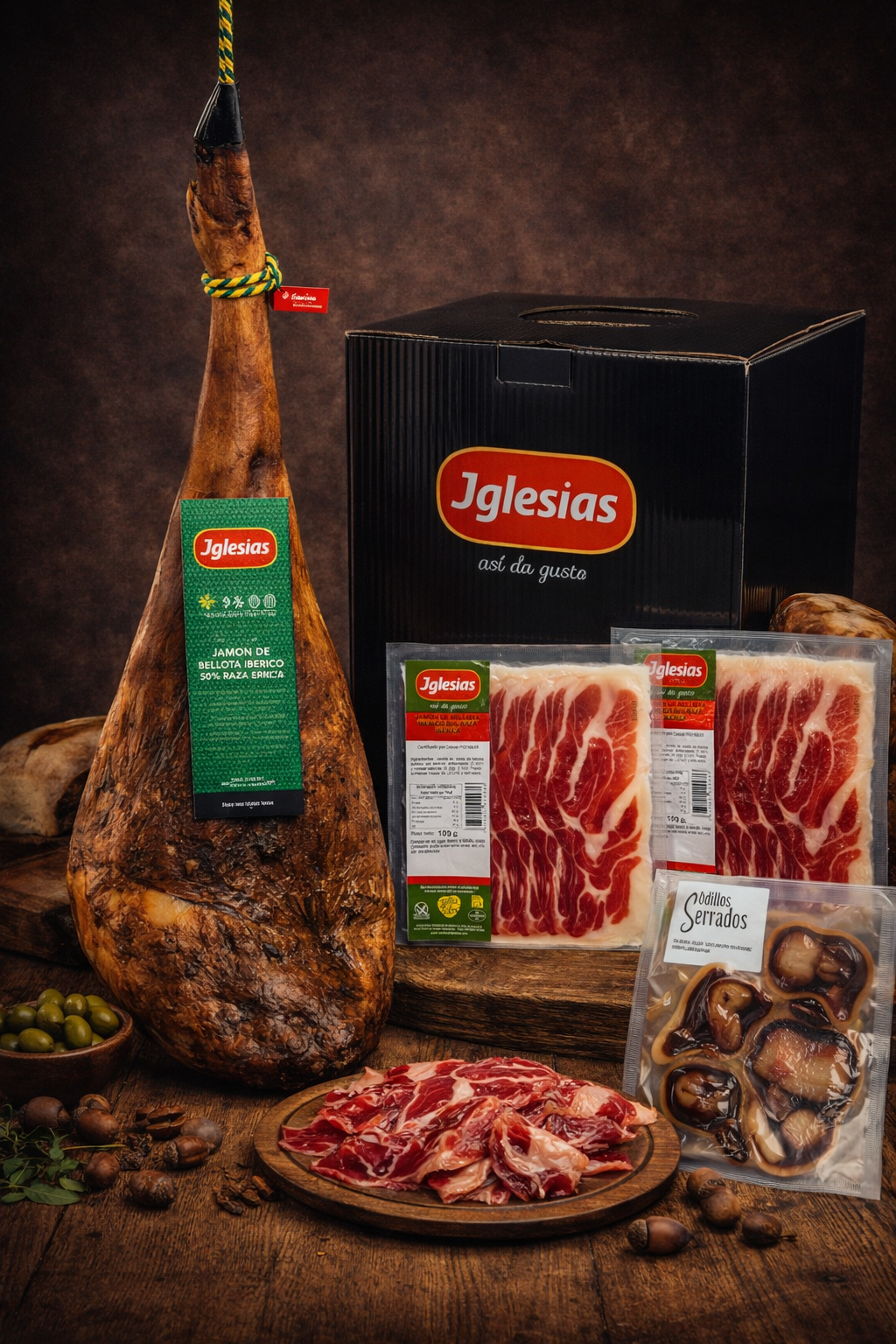 JAMÓN DE BELLOTA IBÉRICO LONCHEADO 7,5 KG APRÓX